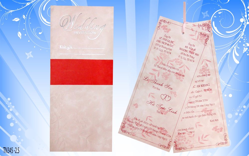 in thiệp cưới